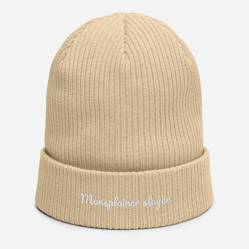 Mansplainer Slayer - organic Beanie