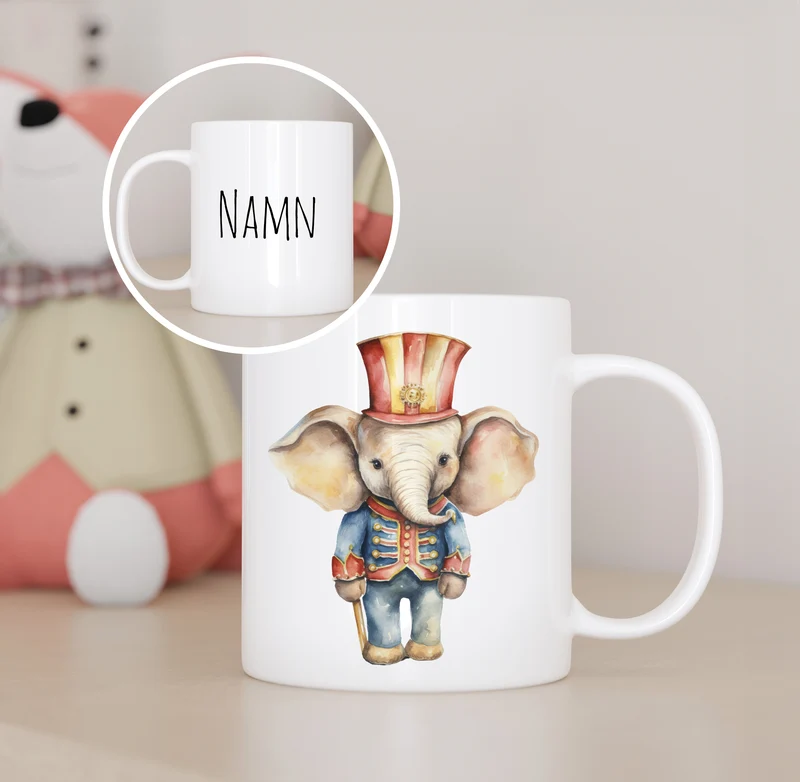 Cirkus | Personlig barnmugg