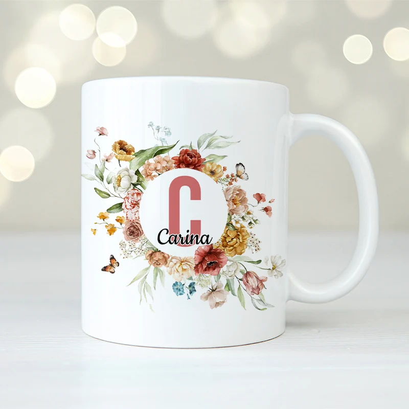 Sommar - Bokstav | Personlig mugg