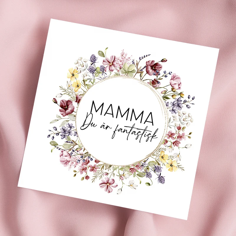 Mamma, du är fantastisk | Dubbelvikt kort