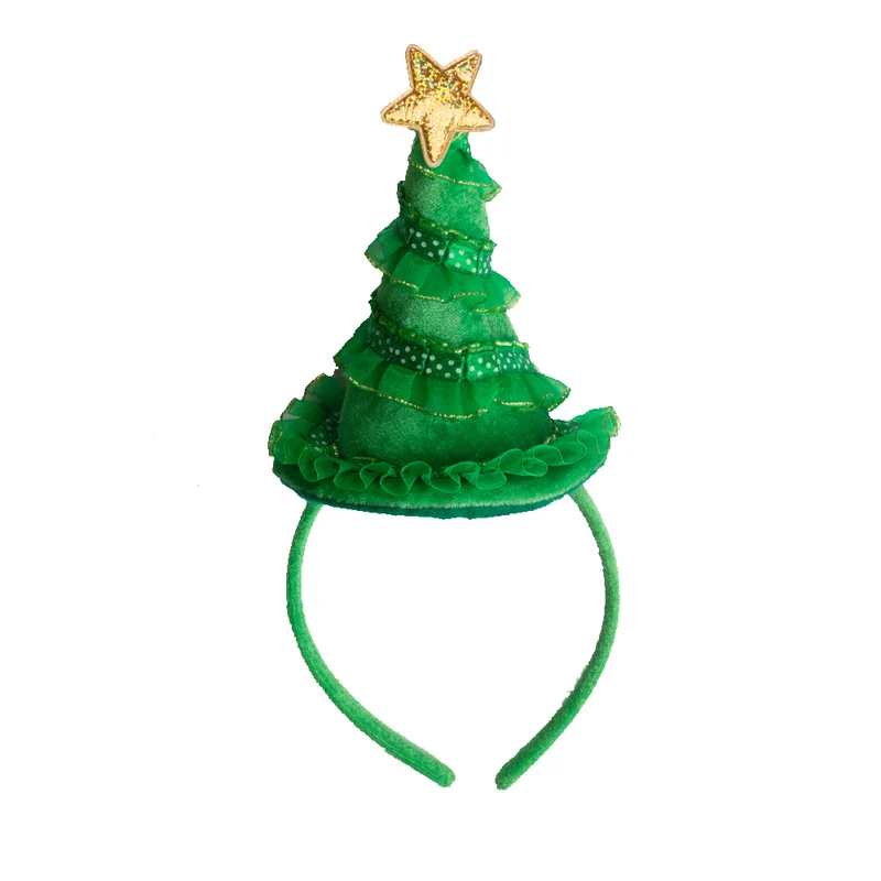 Lysande och blinkande julgrans-diadem