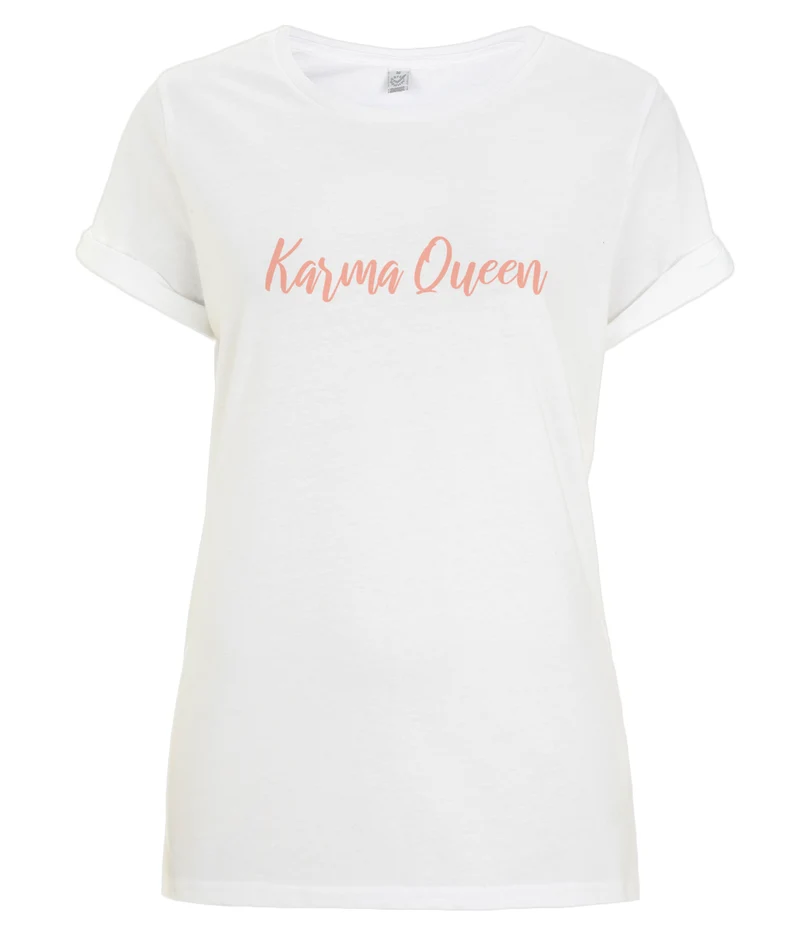 Karma Queen - organic T-shirt - Peach