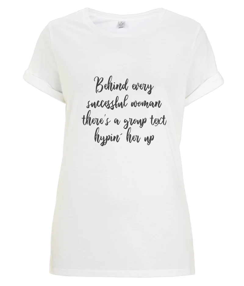 Behind every woman - organic T-shirt - Black