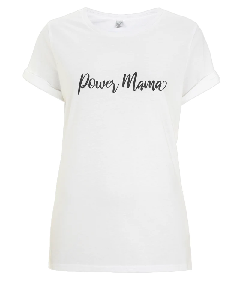 Power Mama - organic Tee - Black