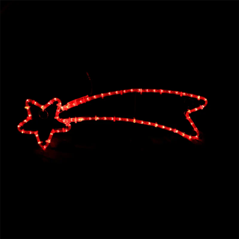 Shooting Star Julljus LED - 68x21 cm - Röd