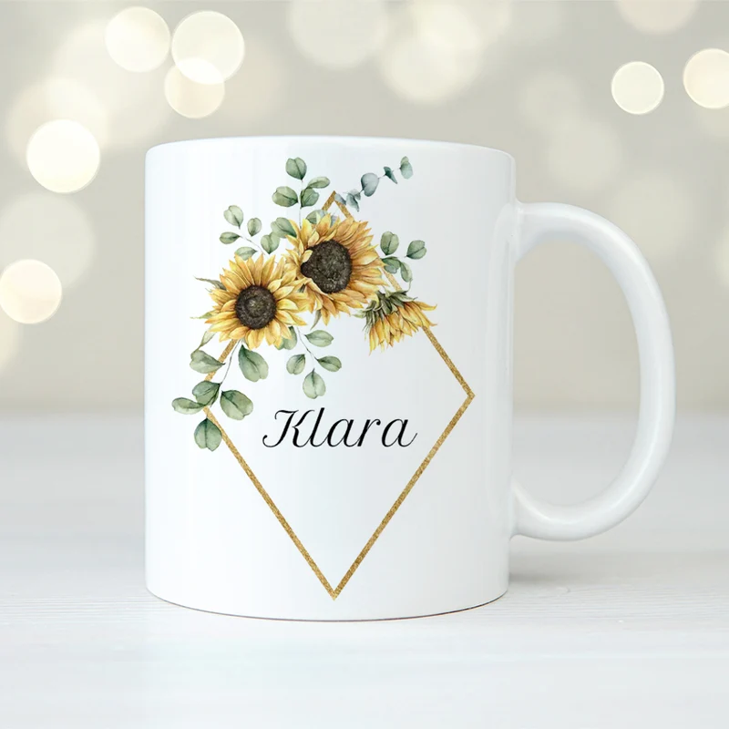 Solrosor | Personlig mugg