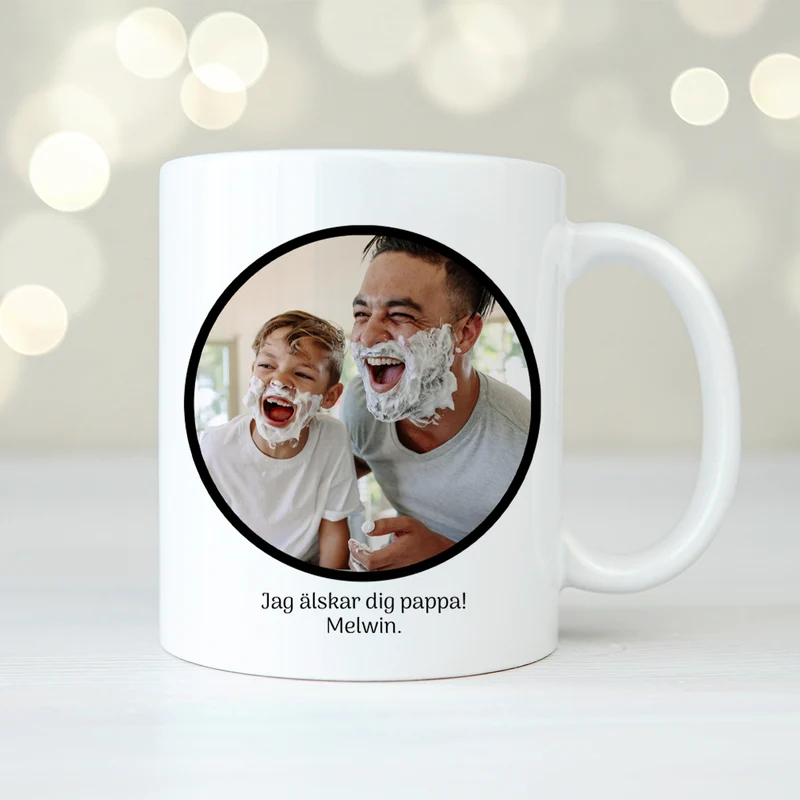 Foto i cirkel | Personlig mugg