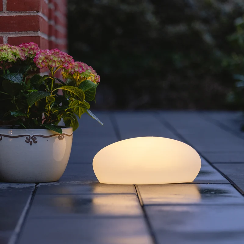 Lea LED-sten Stor vit