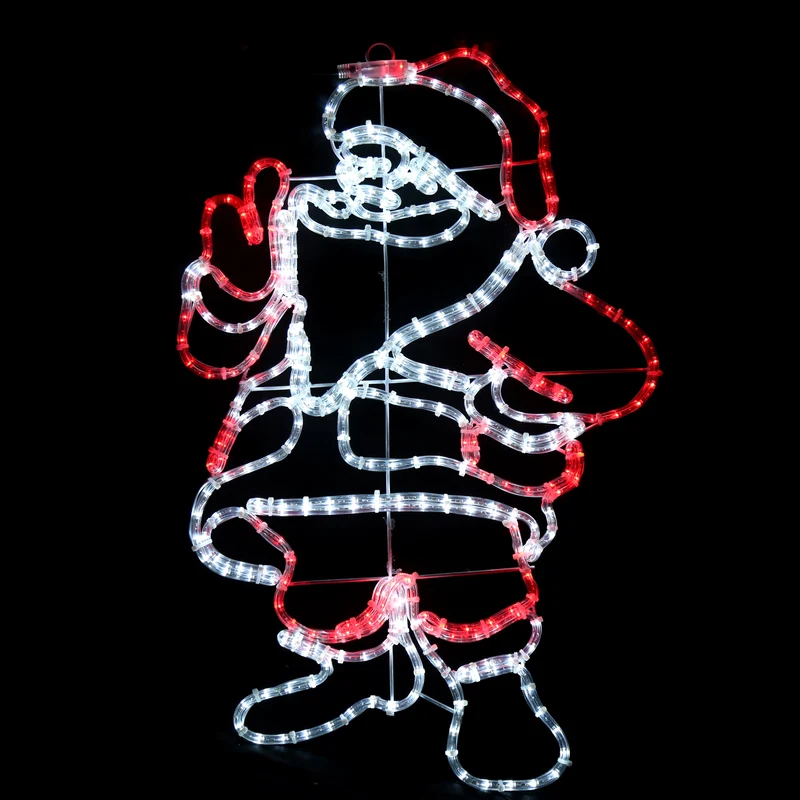 Jultomten LED-motiv - Julbelysning utomhus - 55x88cm