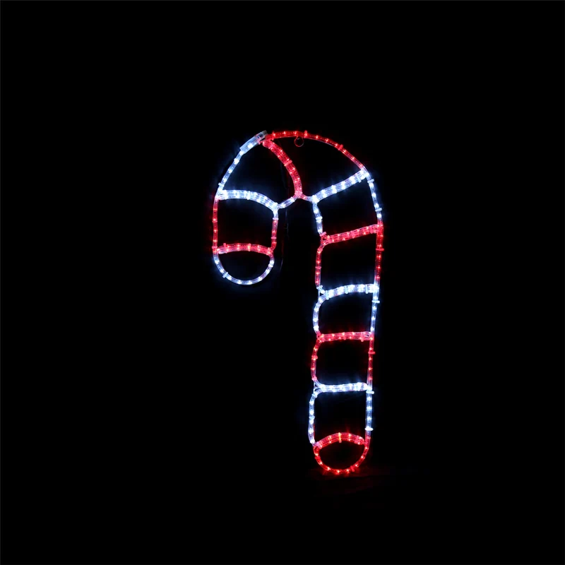 Röd och vit LED Candy Cane - Utomhus Julbelysning