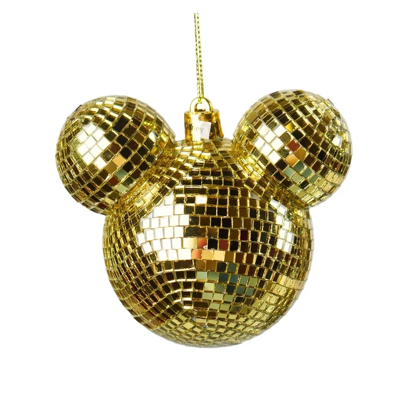 Musse Pigg disco Ornament - guld