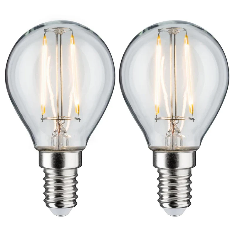 E14 2,7W LED Tropfen 2700K Filament Klar