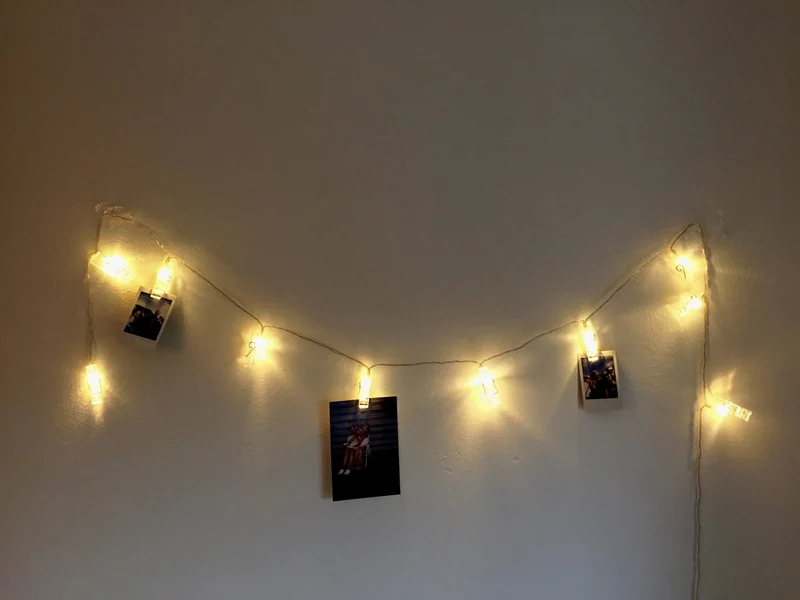 Photo Clips LED-ljuskedja 10 klara glödlampor 1,5 m