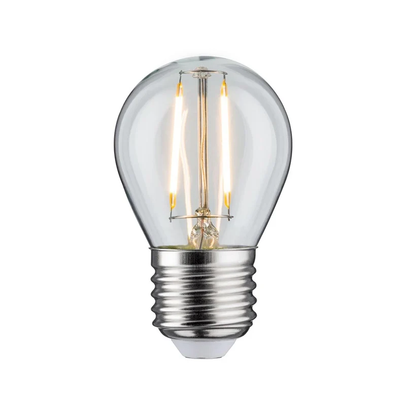 E27 2,6W LED Tropfen Filament 2700K Klar