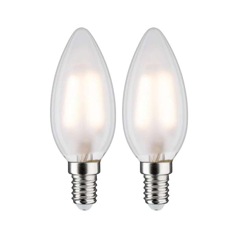 E14 3W LED Kerze 2er Pack 2700K Filament Matt