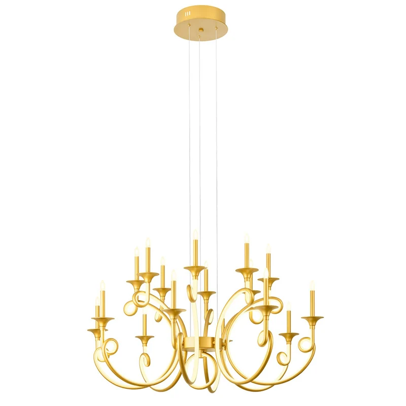 LED-Kronleuchter Chateau 16-flammig