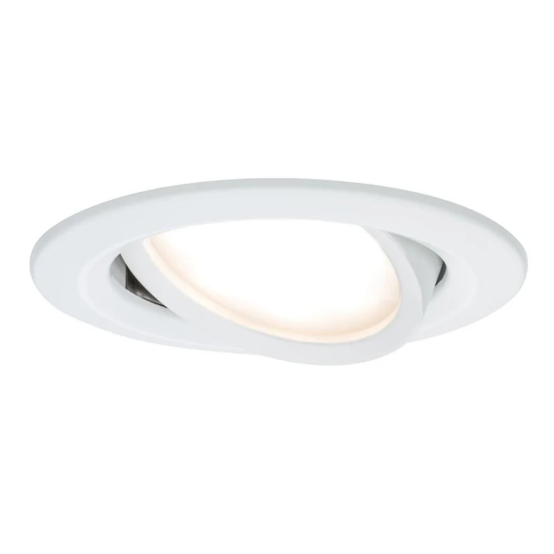 3er LED Einbauleuchten-Set Coin Slim rund Weiß dimm- & schwenkbar