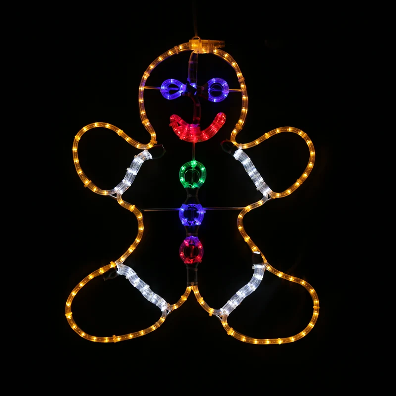 Gingerbread Man - Outdoor Christmas Light - 55x67 cm