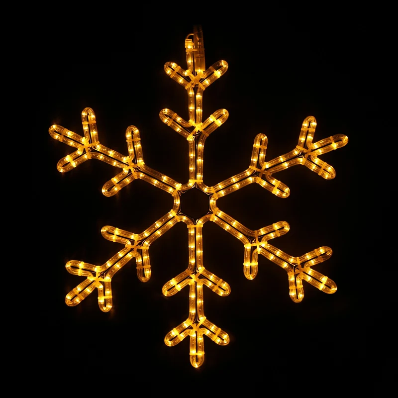 Snöflingor - autoblixt - varmvit LED-julbelysning