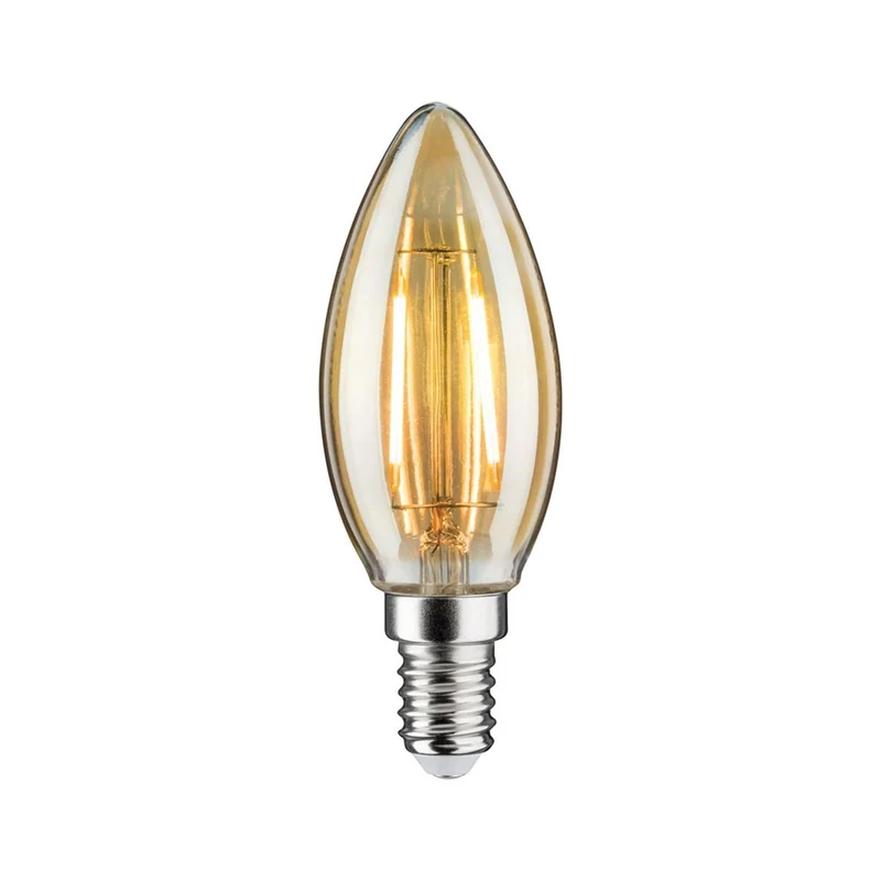 E14 LED Kerze Filament 2W 1900K 24V DC Dimmbar Gold