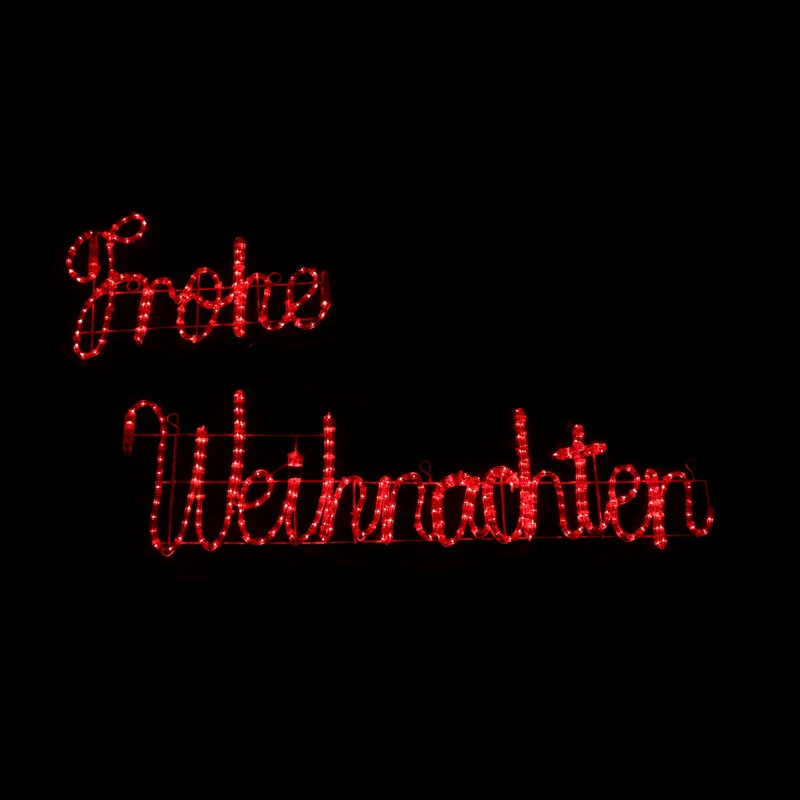 Frohe Weihnachten LED Motivskylt