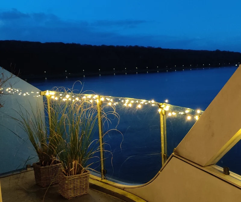 Ada LED-ljuskedja 40 klara lampor 3 m förlängningskit
