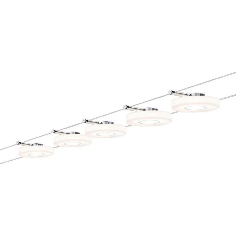 Wire Systems DC Set DiscLED I 5x4W Chrom Satin 12V DC 30VA
