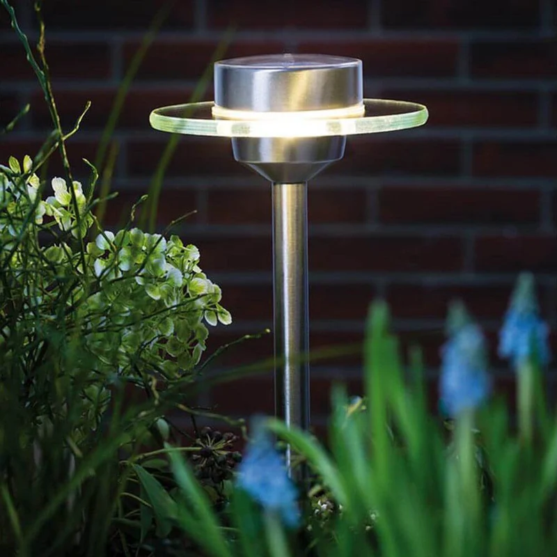 LED Solarspieß Ufo IP44 Edelstahl