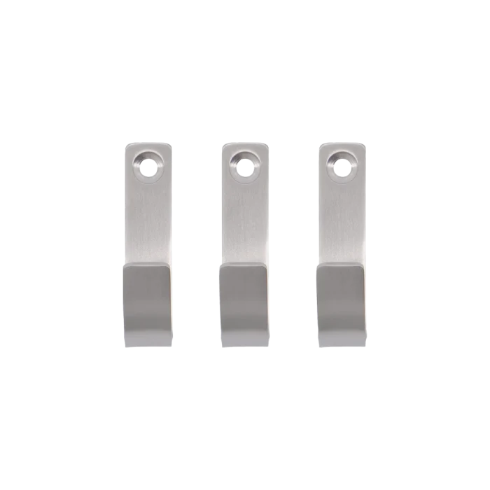 Meraki krokar i borstat rostfritt stål med silverfinish 3-pack