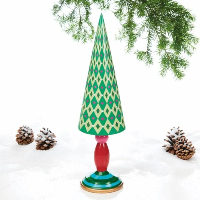 Färgglatt julträd 46 cm högt
