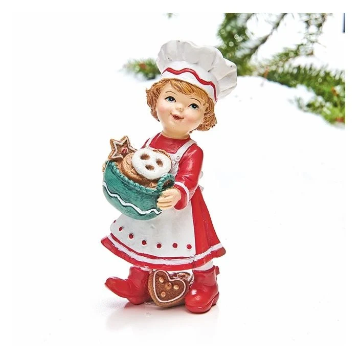 Flicka med julkakor