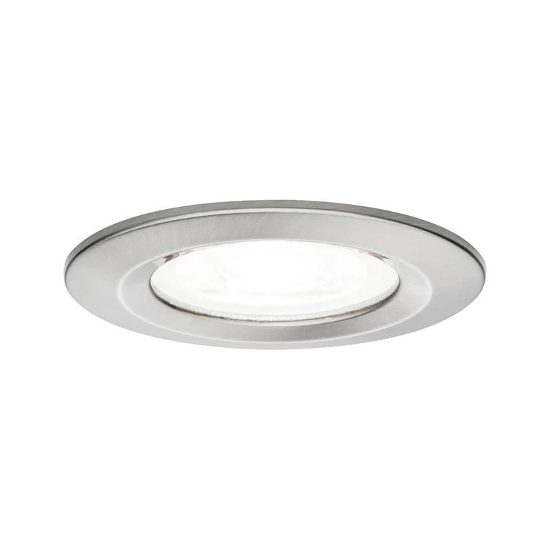 LED Einbauleuchte Nova starr Rund Ø 7,8cm Alu-Gebürstet
