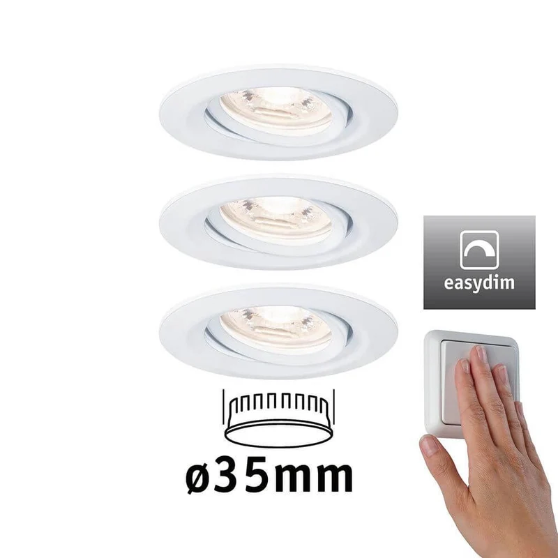 LED Einbauleuchte Nova Mini Plus Basis-Set 66mm 15° Dimmbar
