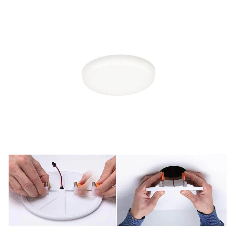 VariFit LED Einbaupanel Veluna Rund Ø 7,5cm Satin
