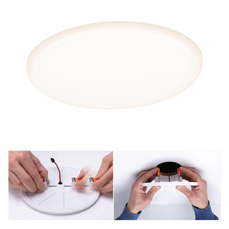 VariFit LED Einbaupanel Veluna Ø 18,5cm Satiniert IP44