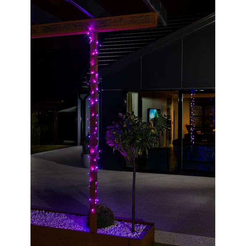 6m Micro LED Lichterkette mit rot/blau Farbwechsel 40 farbwechselnde Dioden IP44
