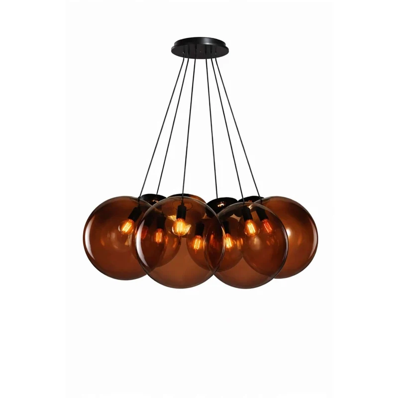 s.luce Orb Cluster Glas-Hängelampe 7-flammig 7x50cm