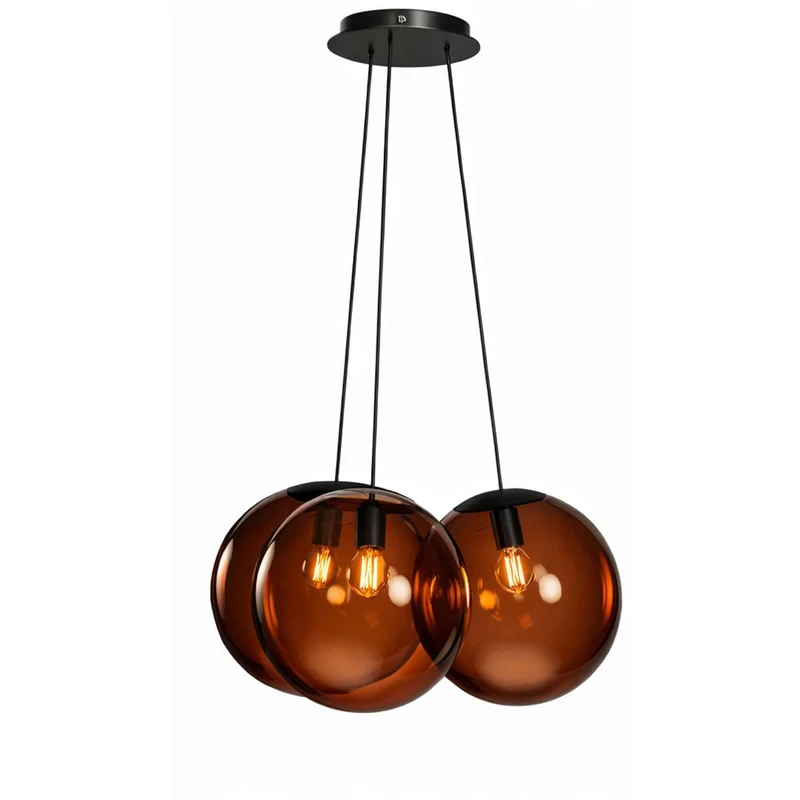 s.luce Orb Cluster Glas-Hängelampe 3-flammig 3x20cm