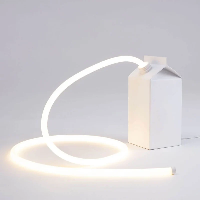 Seletti Daily Glow Milk LED-Dekorationsleuchte Milchglasoptik