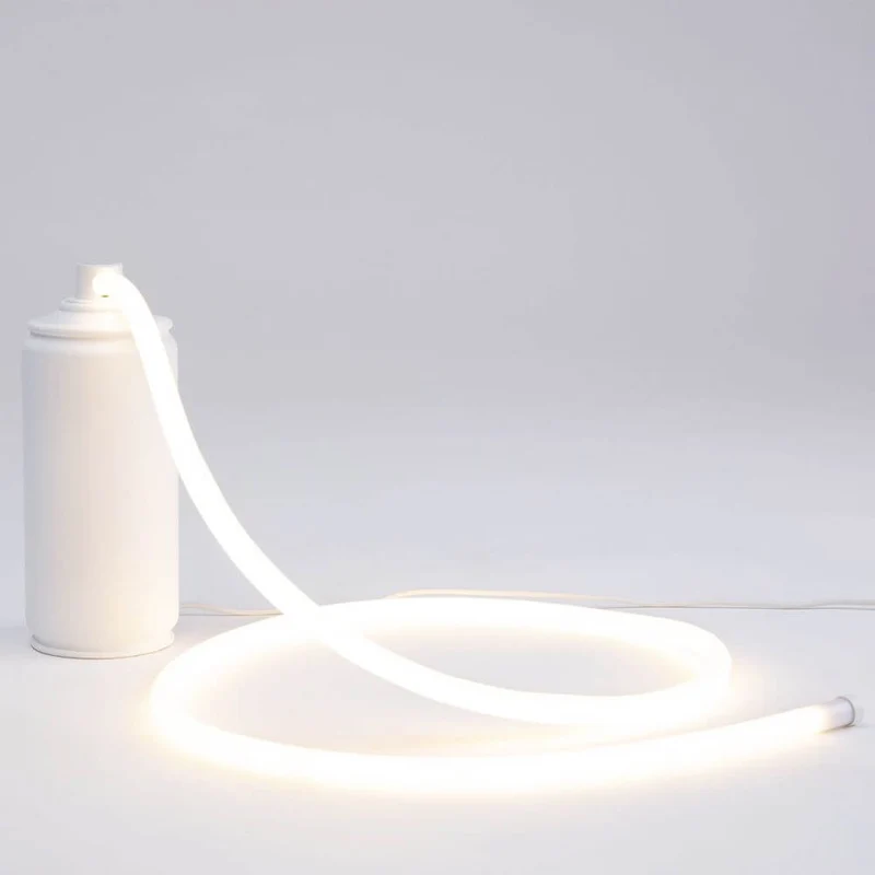 Seletti Daily Glow Spray LED-Tischleuchte Weiß
