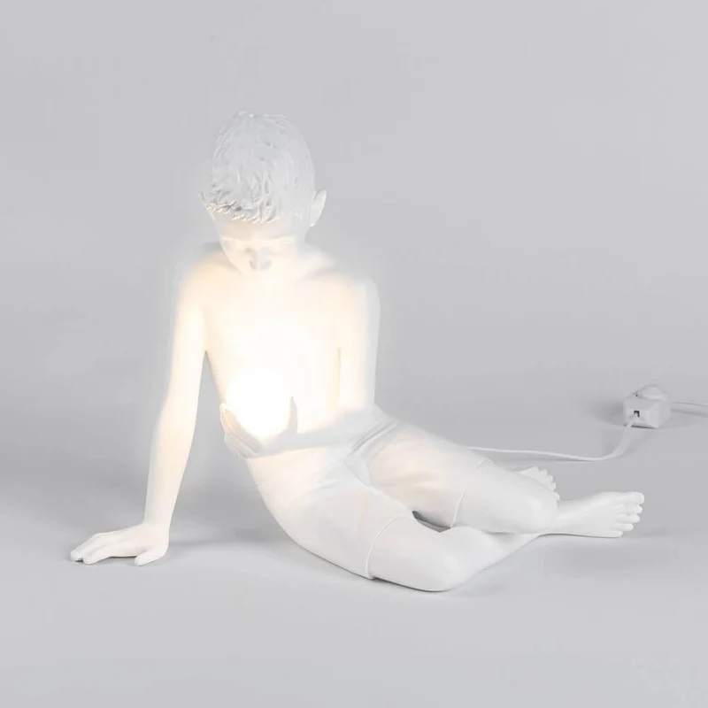 Seletti Innerflow Mini LED-Dekoleuchte Junge Harz