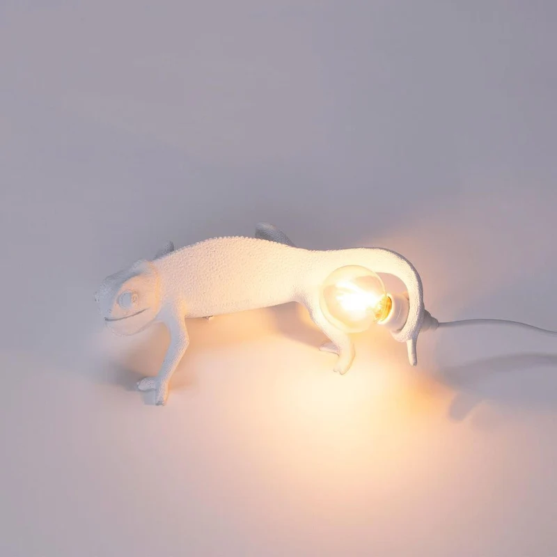 Seletti Chameleon Going Up LED-Wandleuchte USB Weiß