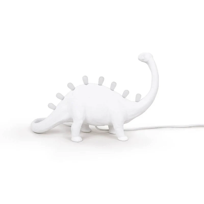Seletti Jurassic Bronto LED-Tischlampe USB Weiß