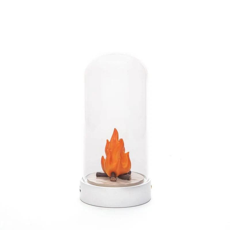 Seletti My Little Bonfire LED-Tischleuchte Flammeneffekt