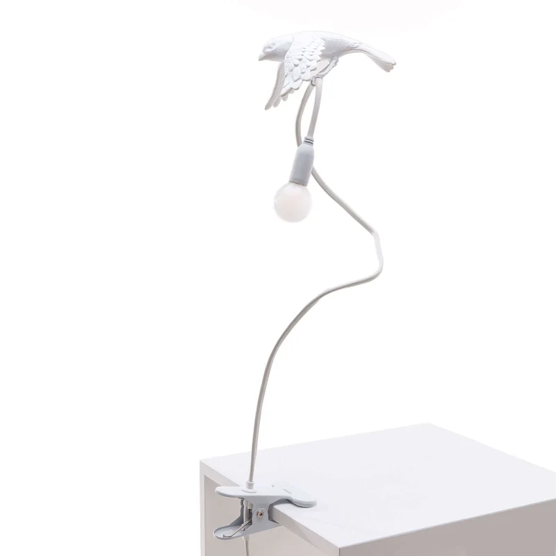 Seletti Sparrow Taking-Off Klemmleuchte Vogel Design USB