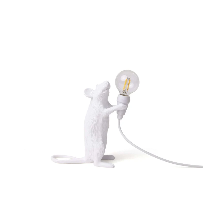 Seletti Mouse Lamp Step USB Tischleuchte USB Weiß