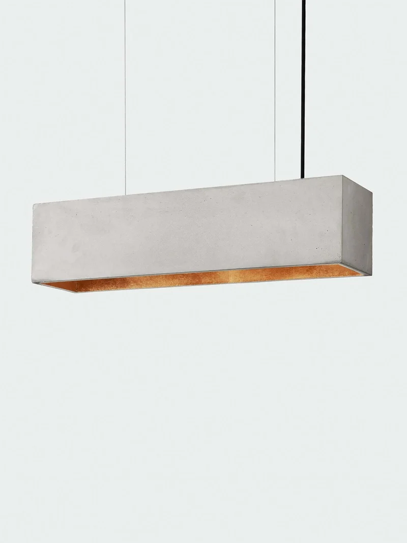 Gantlights B4 LED-Pendelleuchte Beton 56cm dimmbar