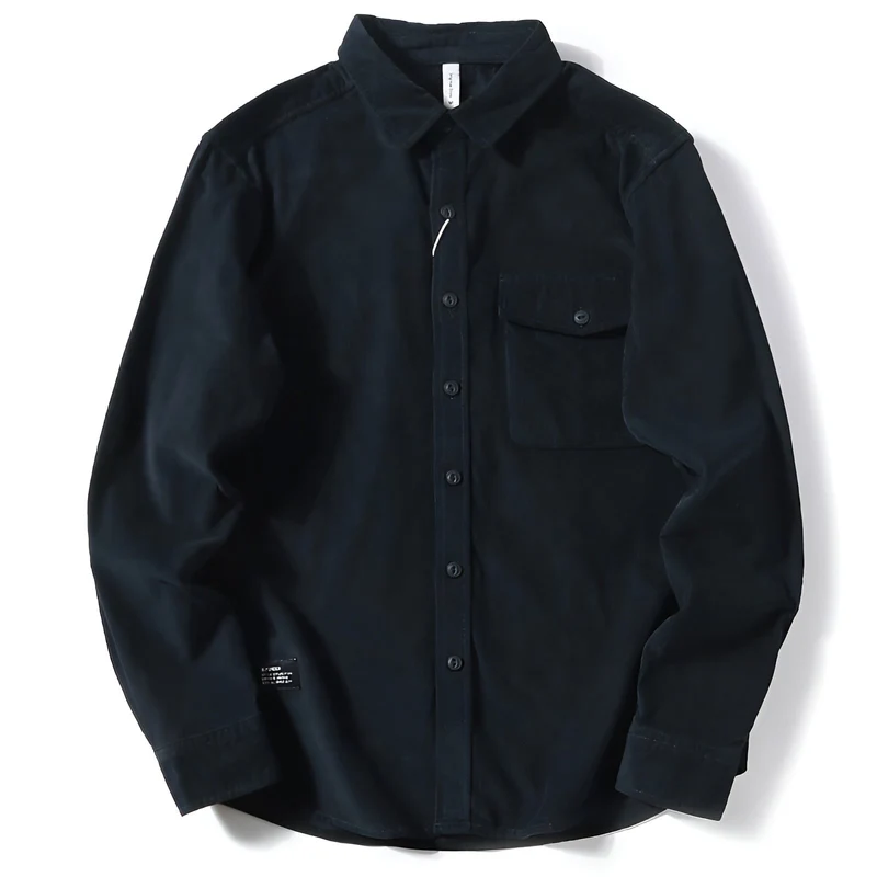 Icone™ CozyShirt: Medelvikt Borstad Nytta Ficka Mysig Skjorta