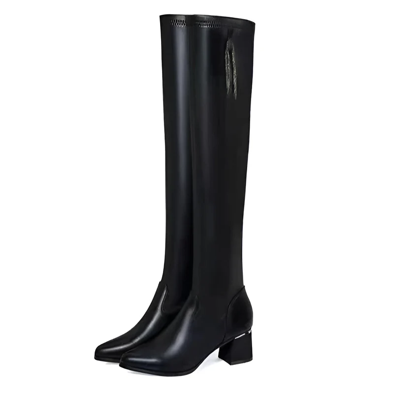 Happy™ HighBoots: Varma Stretch Halkfria Slim Fit Höga Stövlar