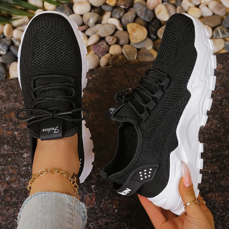 Happy™ BreathableSneakers: Damernas Nätmaska Sport Andningsbara Gymnastikskor